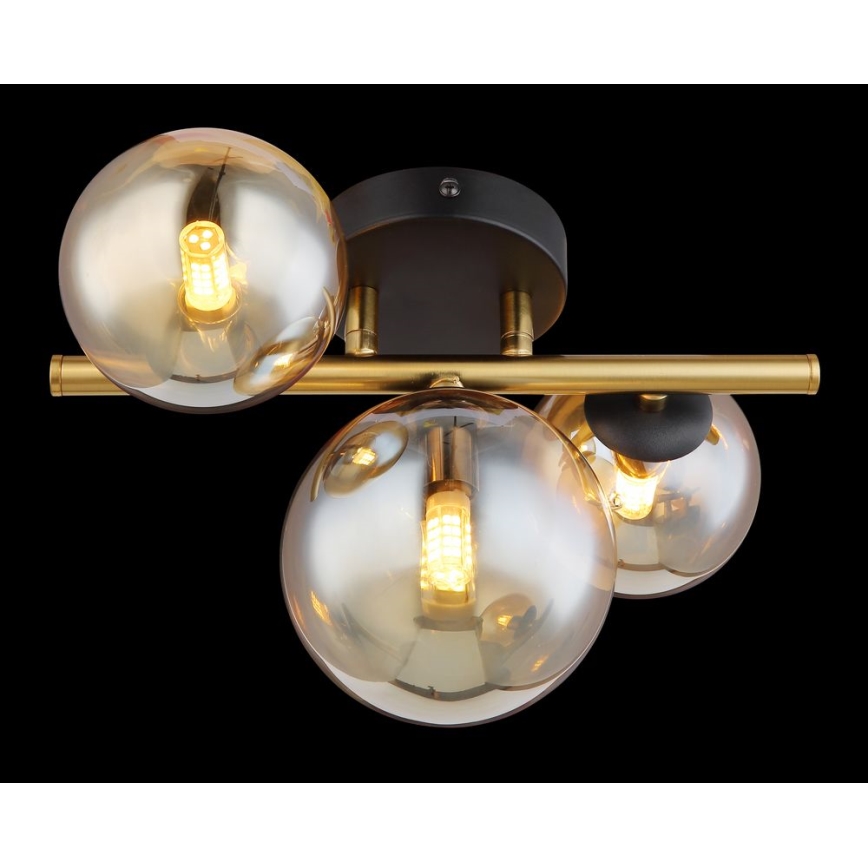 Globo - Lámpara de techo LED RIHA 3xG9/3,5W/230V latón
