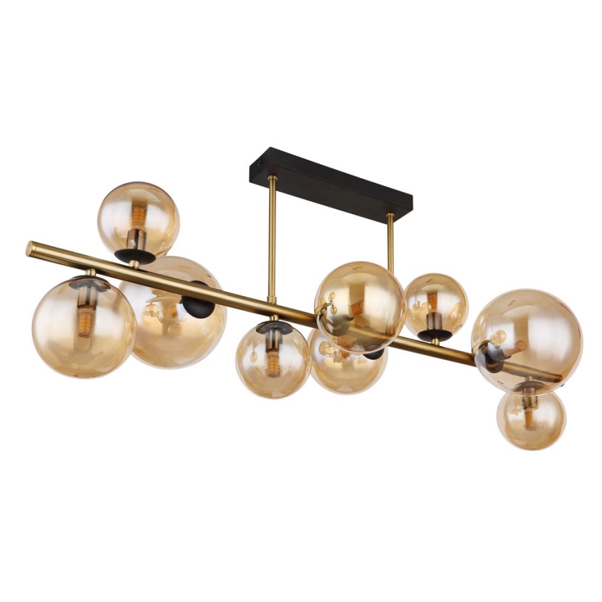 Globo - Lámpara colgante LED 9xG9/3W/230V latón