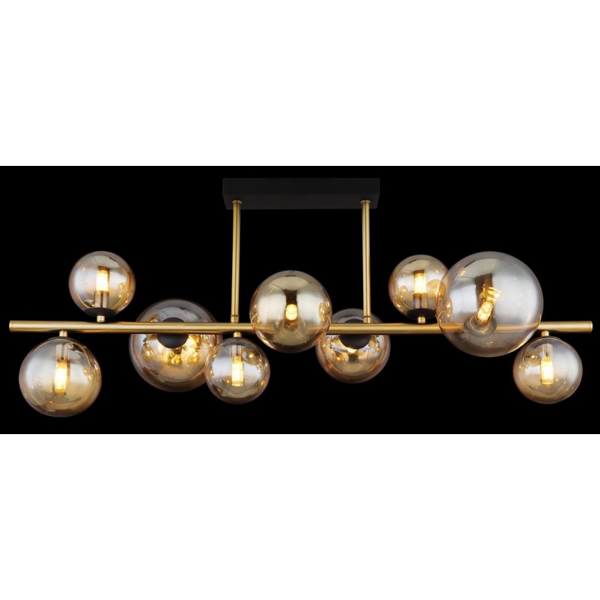Globo - Lámpara colgante LED 9xG9/3W/230V latón