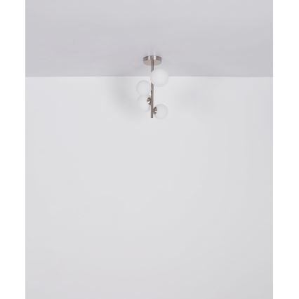 Globo - Lámpara colgante LED 4xG9/3W/230V cromo mate