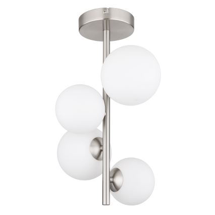 Globo - Lámpara colgante LED 4xG9/3W/230V cromo mate
