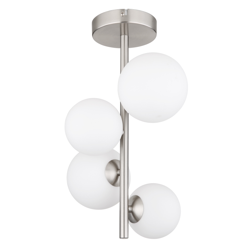 Globo - Lámpara colgante LED 4xG9/3W/230V cromo mate
