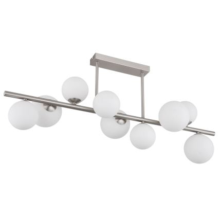 Globo - Lámpara colgante LED 9xG9/3W/230V cromo mate