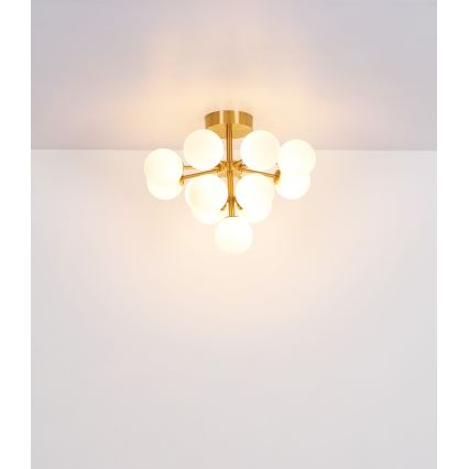 Globo - Lámpara de techo 13xG9/5W/230V diá. 56 cm dorado