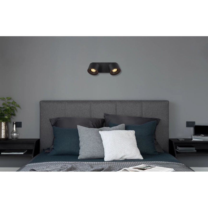 Globo - Foco LED 2xLED/6W/230V negro