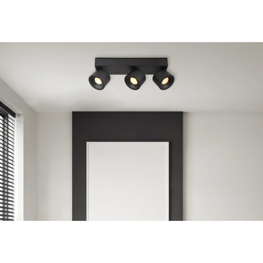 Globo - Foco LED 3xLED/6W/230V negro