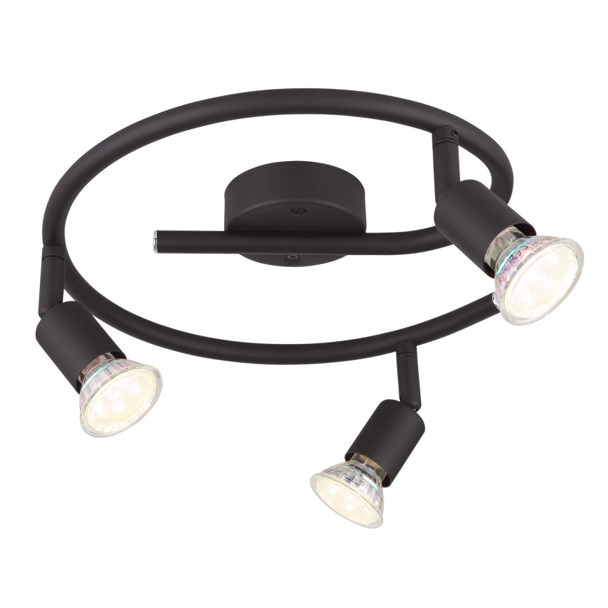 Globo - Foco LED 3xGU10/3W/230V negro