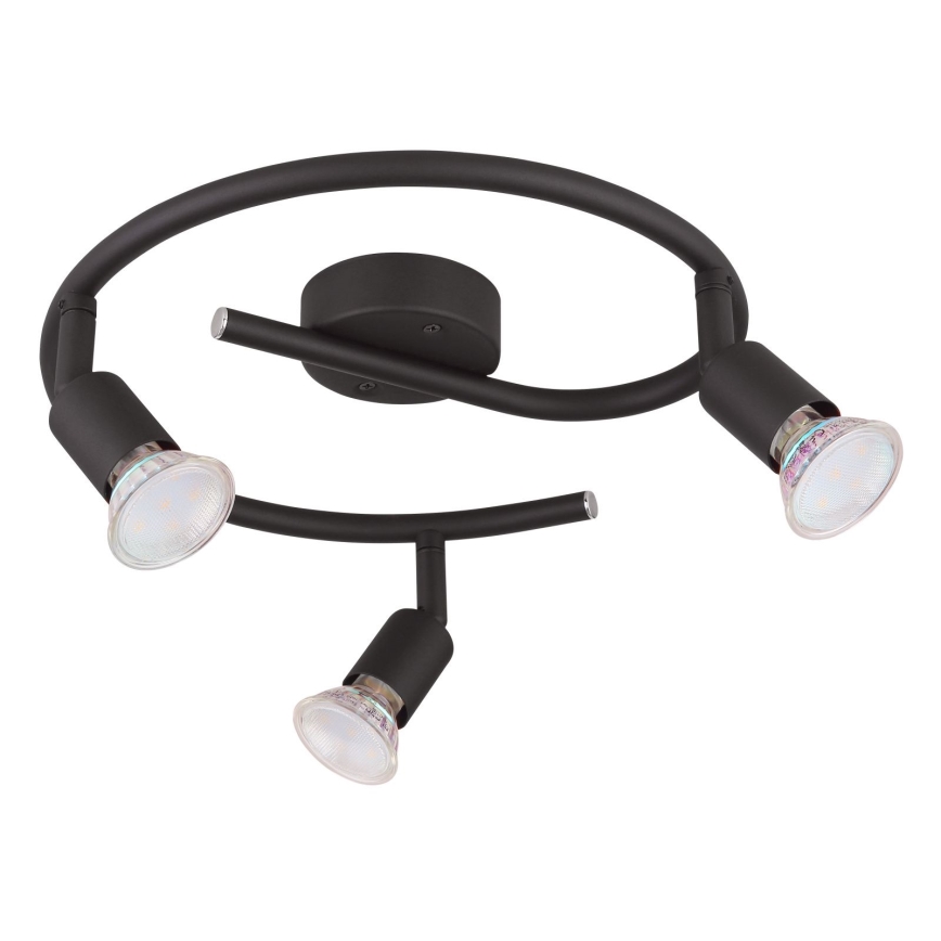 Globo - Foco LED 3xGU10/3W/230V negro