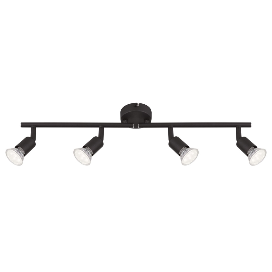 Globo - Foco LED 4xGU10/3W/230V negro
