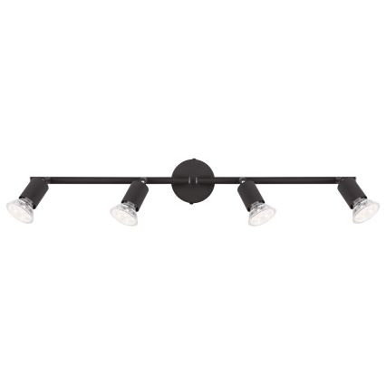 Globo - Foco LED 4xGU10/3W/230V negro