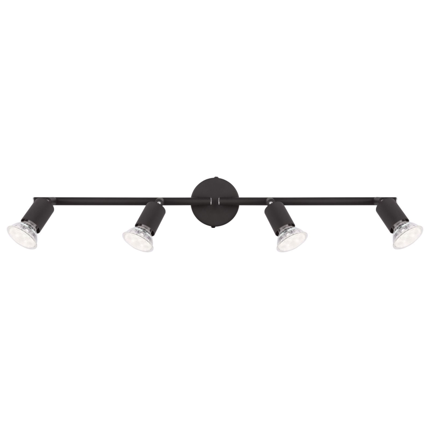 Globo - Foco LED 4xGU10/3W/230V negro