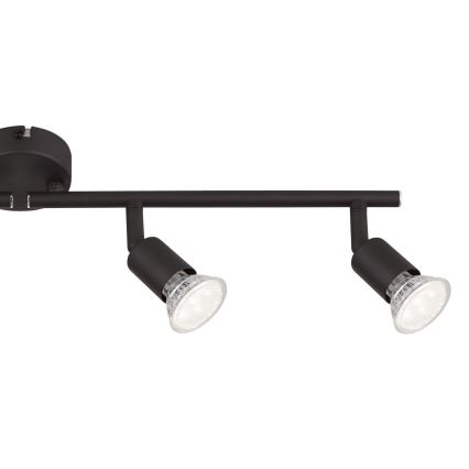 Globo - Foco LED 4xGU10/3W/230V negro