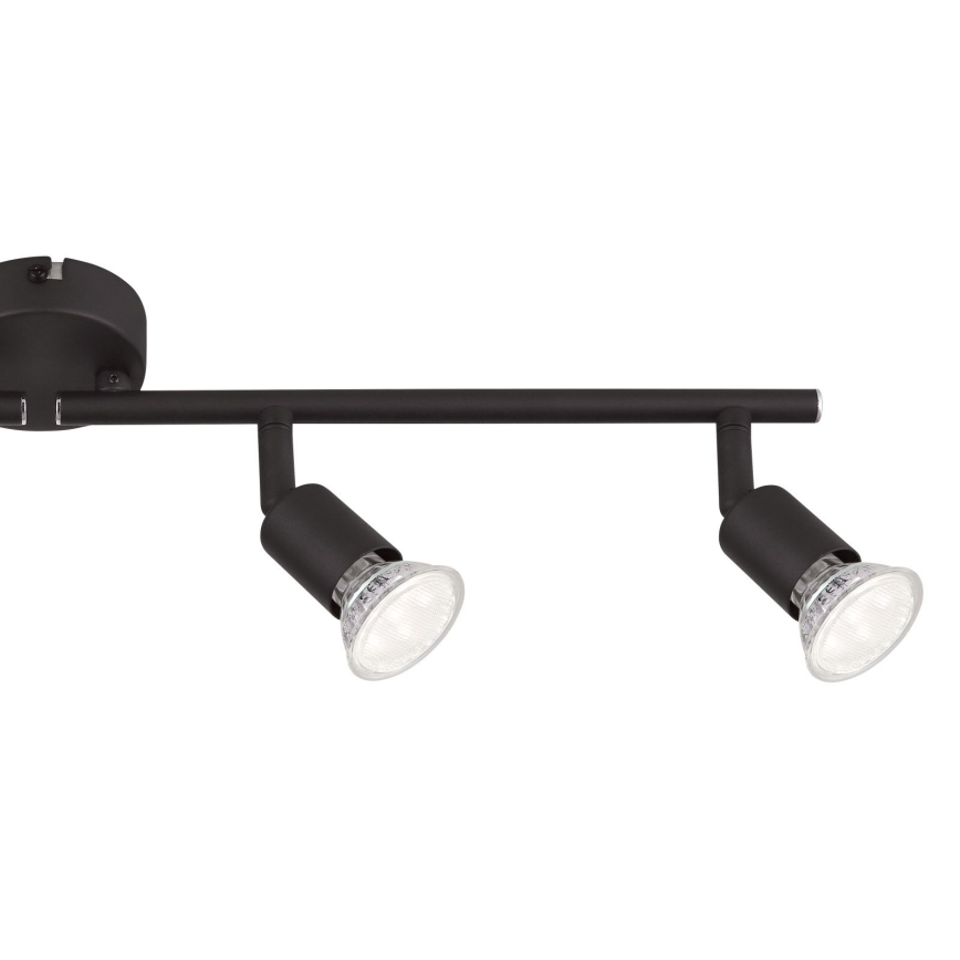 Globo - Foco LED 4xGU10/3W/230V negro