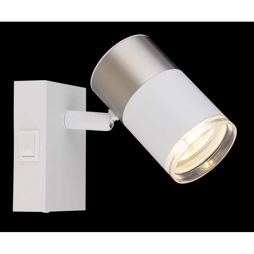 Globo - Foco de pared 1xGU10/25W/230V blanco/cromo mate