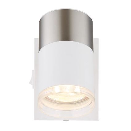 Globo - Foco de pared 1xGU10/25W/230V blanco/cromo mate