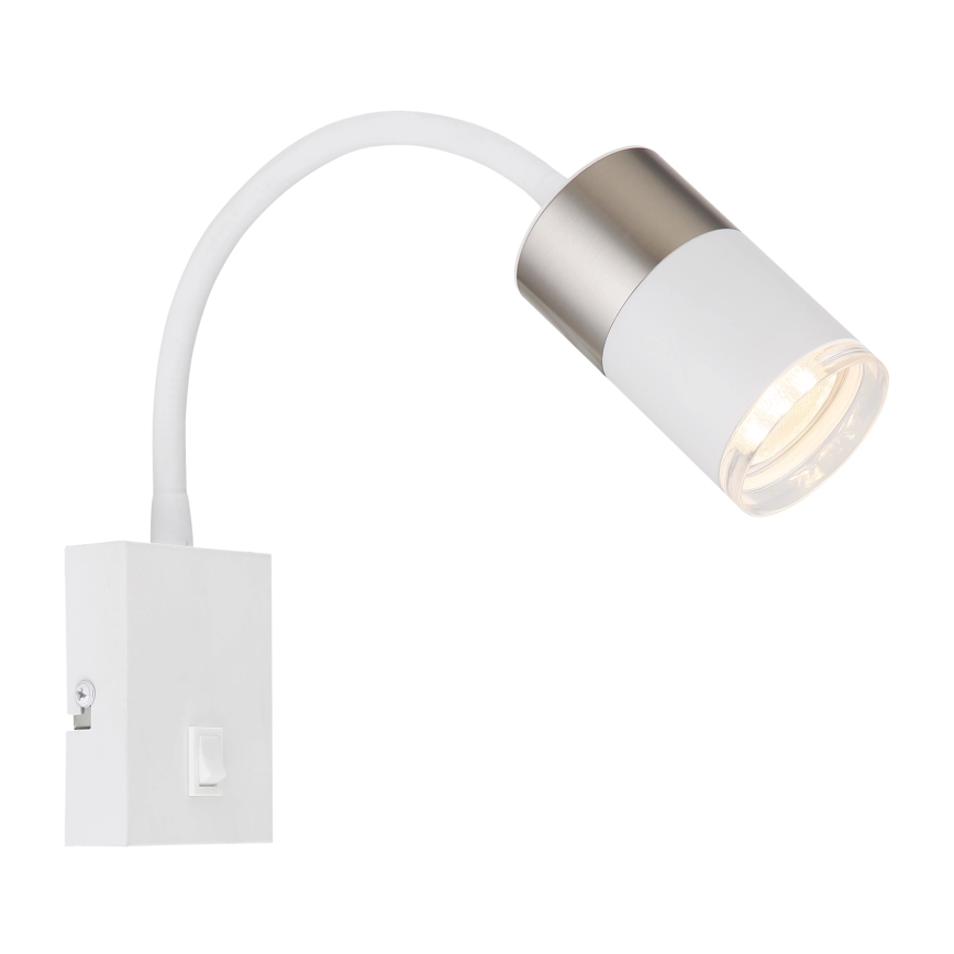 Globo - Foco de pared 1xGU10/25W/230V blanco/cromo mate
