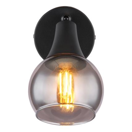Globo - Foco de pared 1xE14/40W/230V negro