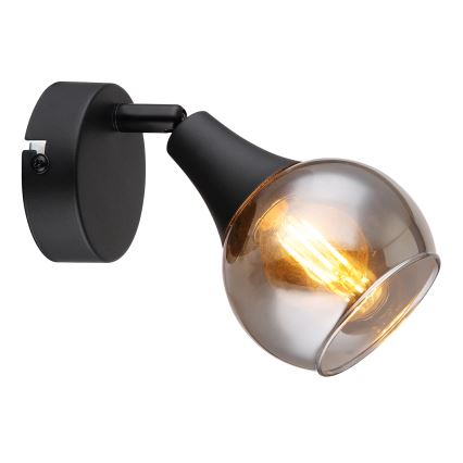 Globo - Foco de pared 1xE14/40W/230V negro