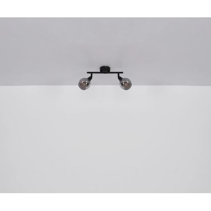 Globo - Foco 2xE14/40W/230V negro