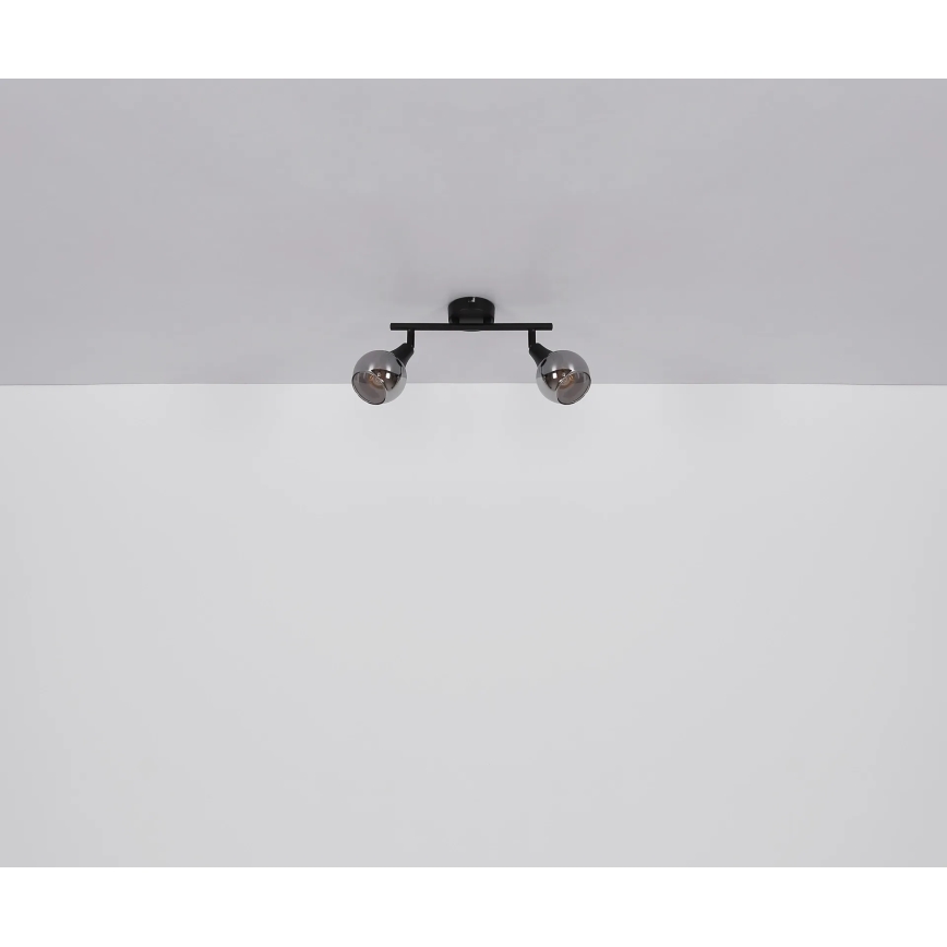 Globo - Foco 2xE14/40W/230V negro