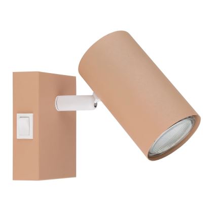 Globo - Foco de pared 1xGU10/25W/230V naranja
