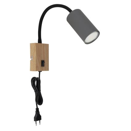 Globo - Aplique flexible 1xGU10/25W/230V gris/marrón