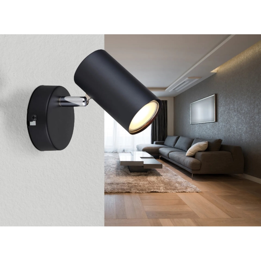 Globo - Foco de pared 1xGU10/25W/230V negro