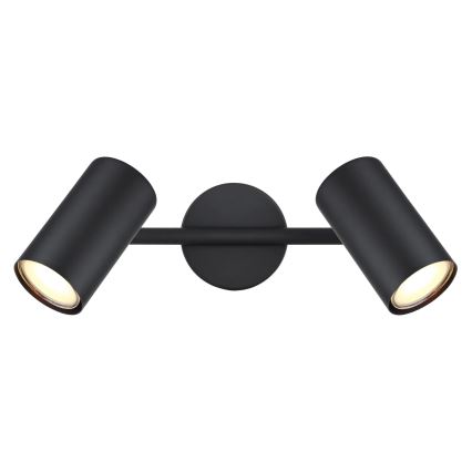Globo - Foco 2xGU10/25W/230V negro