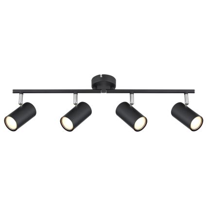 Globo - Foco 4xGU10/25W/230V negro
