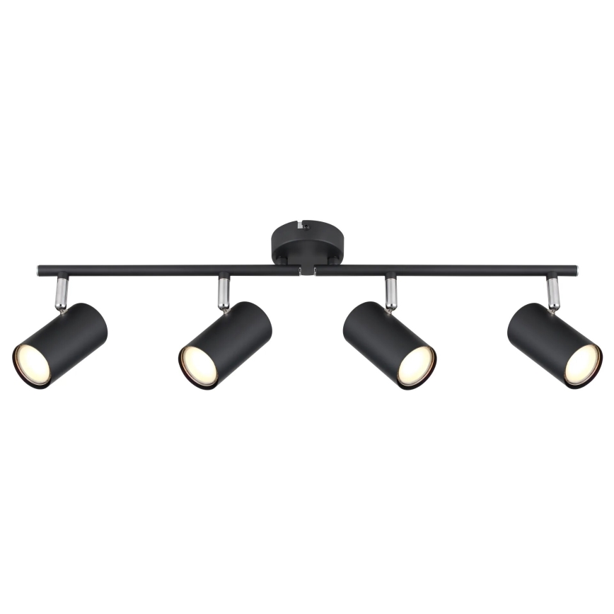 Globo - Foco 4xGU10/25W/230V negro