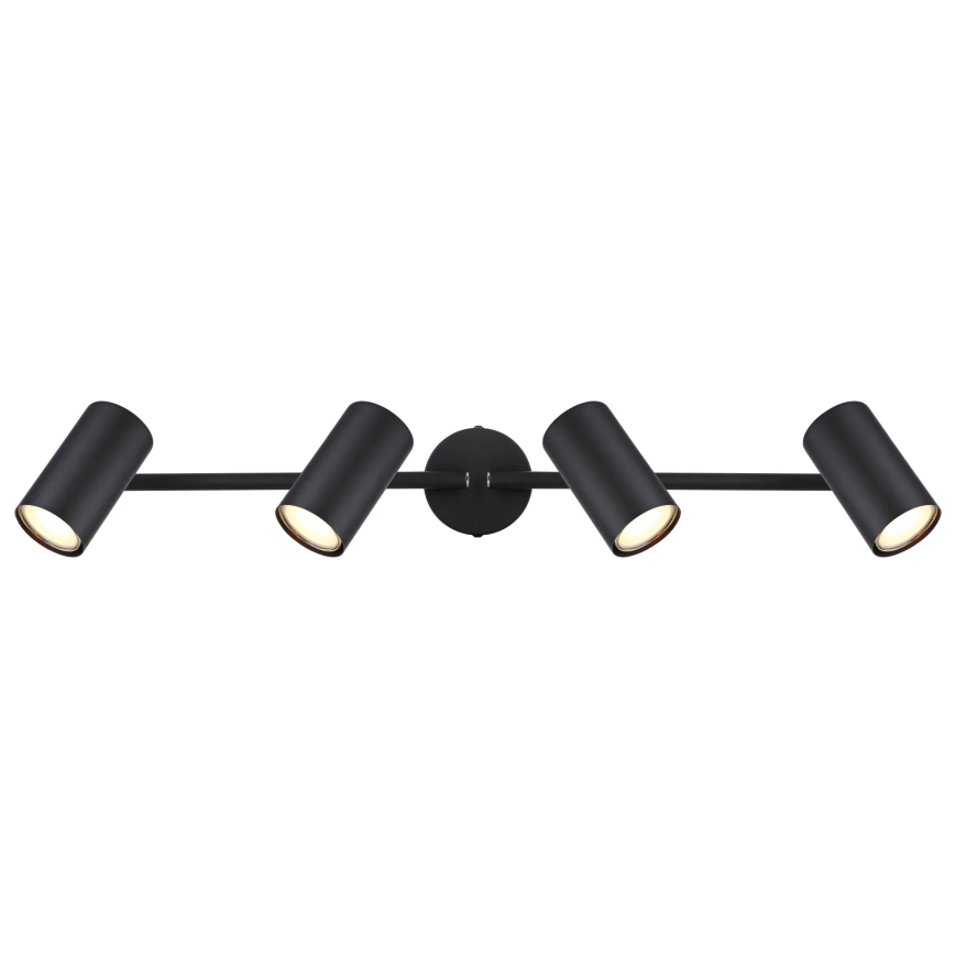 Globo - Foco 4xGU10/25W/230V negro