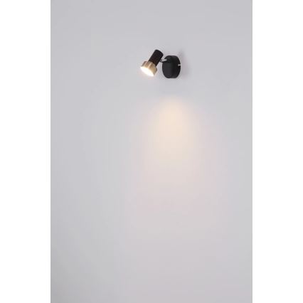 Globo - Foco de pared 1xGU10/25W/230V negro/plata