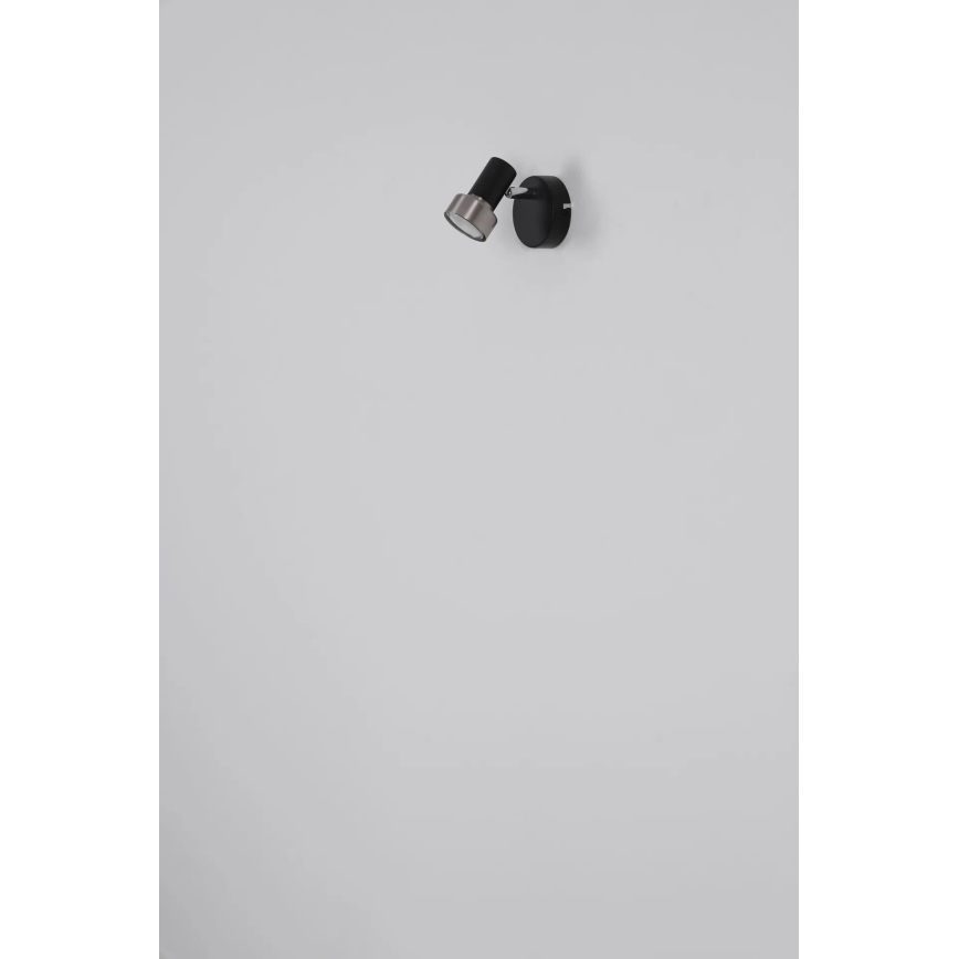 Globo - Foco de pared 1xGU10/25W/230V negro/plata