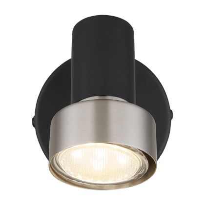 Globo - Foco de pared 1xGU10/25W/230V negro/plata