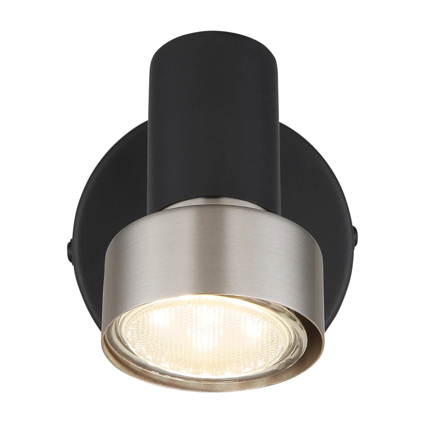 Globo - Foco de pared 1xGU10/25W/230V negro/plata