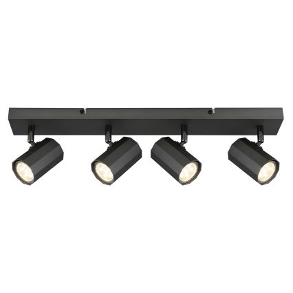 Globo - Foco 4xGU10/25W/230V negro