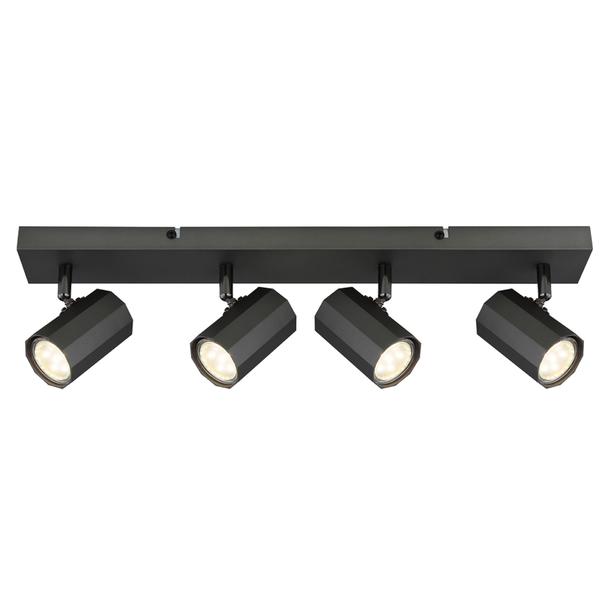 Globo - Foco 4xGU10/25W/230V negro