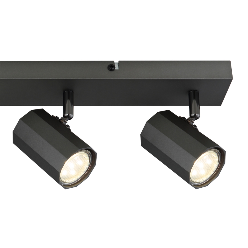 Globo - Foco 4xGU10/25W/230V negro