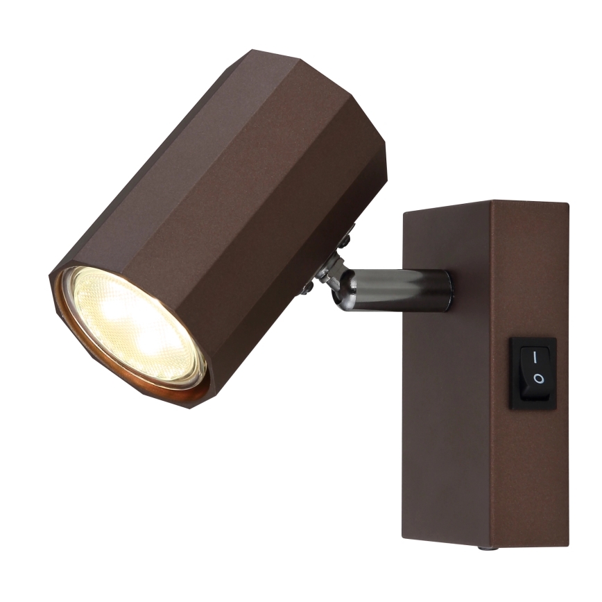 Globo - Foco de pared 1xGU10/25W/230V marrón