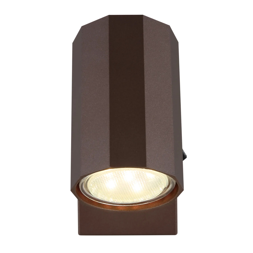 Globo - Foco de pared 1xGU10/25W/230V marrón