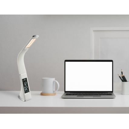 Globo - Lámpara de mesa LED regulable táctil con pantalla LED/6,5W/230V 3000/4500/5800K blanco