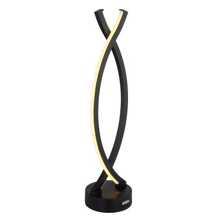 Globo - Lámpara de mesa regulable LED táctil LED/1W/3,7V 3000K 1800 mAh USB negro
