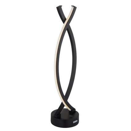 Globo - Lámpara de mesa regulable LED táctil LED/1W/3,7V 3000K 1800 mAh USB negro