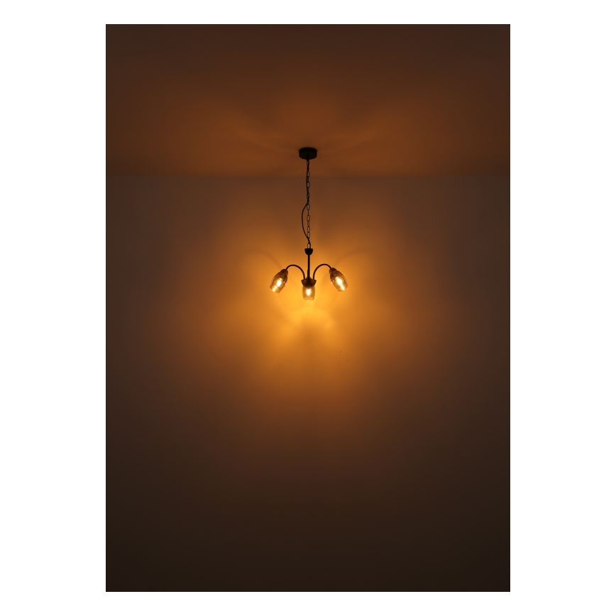 Globo - Lámpara de araña con cadena 3xE14/25W/230V