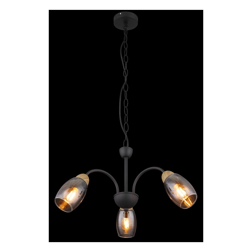 Globo - Lámpara de araña con cadena 3xE14/25W/230V