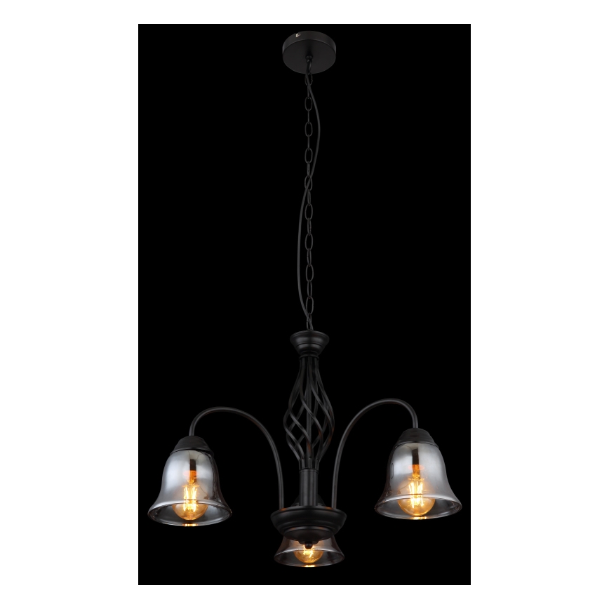 Globo - Lámpara de araña con cadena 3xE27/60W/230V