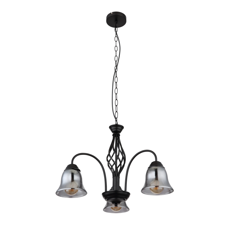 Globo - Lámpara de araña con cadena 3xE27/60W/230V