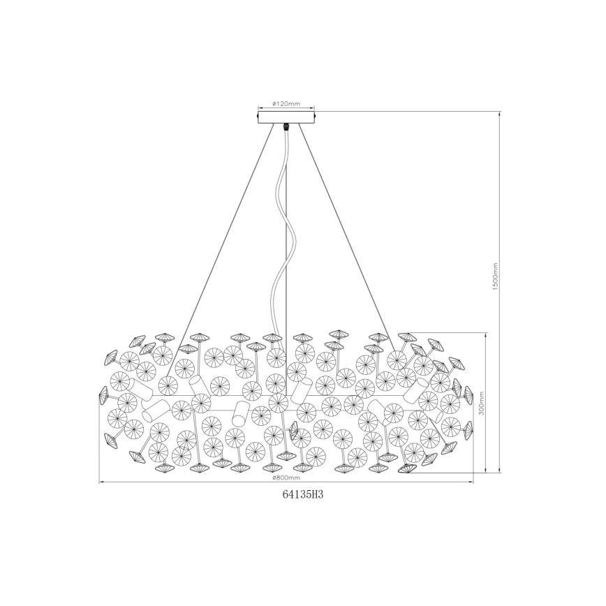 Globo - Lámpara LED de cristal colgante 20xG9/3,5W/230V