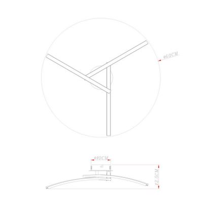 Globo - Lámpara de techo LED 3xLED/6W/230V