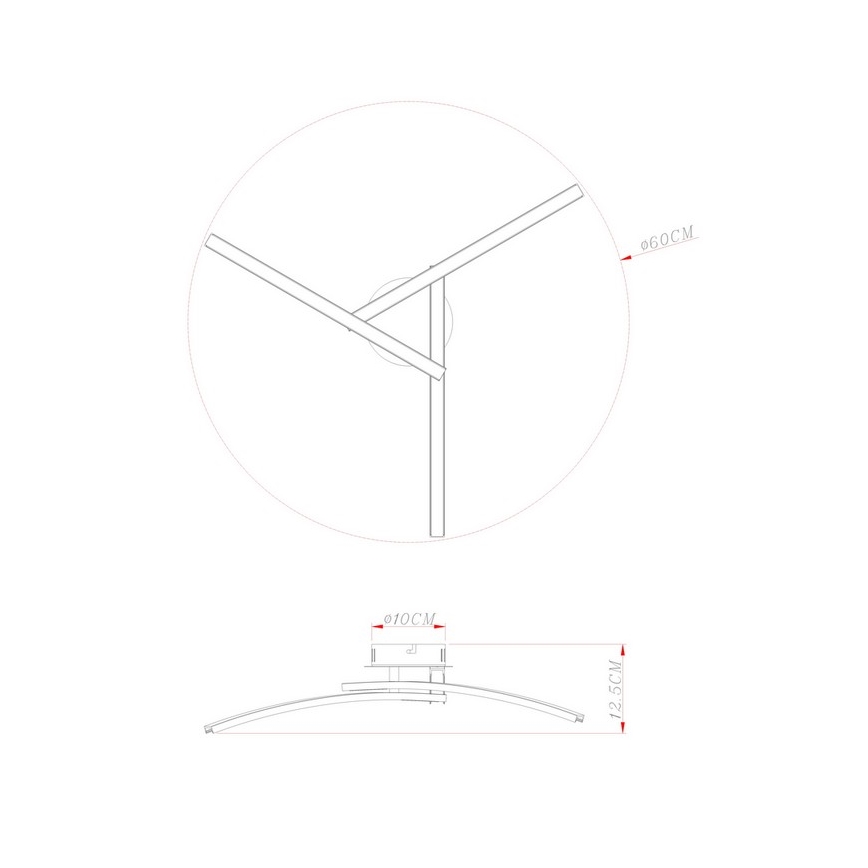 Globo - Lámpara de techo LED 3xLED/6W/230V